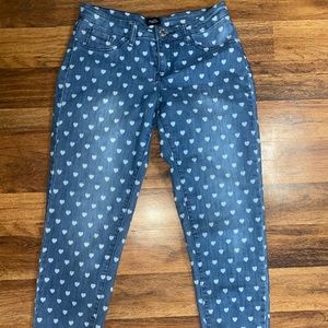 Cute heart jeans
